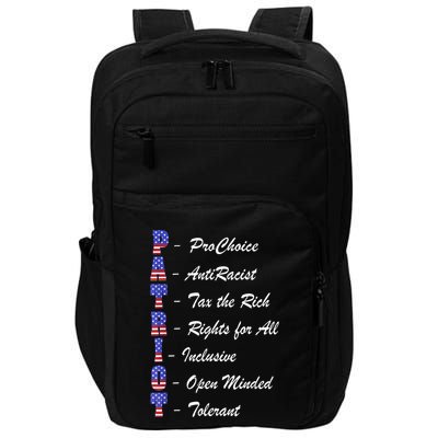 Patriot Anti Racist Tax The Rich Rights For All Impact Tech Backpack