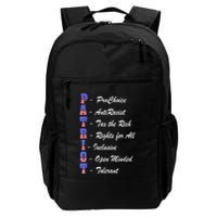 Patriot Anti Racist Tax The Rich Rights For All Backpack