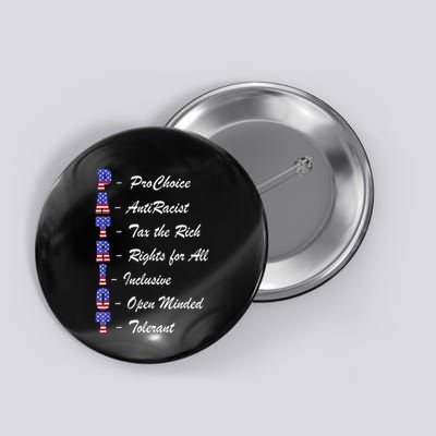 Patriot Anti Racist Tax The Rich Rights For All Button