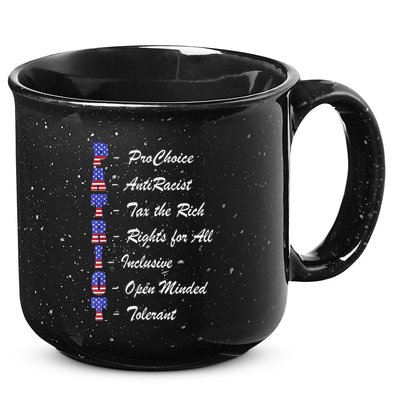 Patriot Anti Racist Tax The Rich Rights For All 15oz Campfire Ceramic Mug
