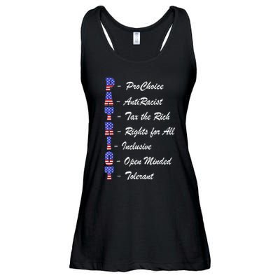 Patriot Anti Racist Tax The Rich Rights For All Ladies Essential Flowy Tank