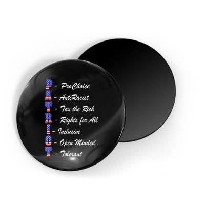 Patriot Anti Racist Tax The Rich Rights For All Magnet