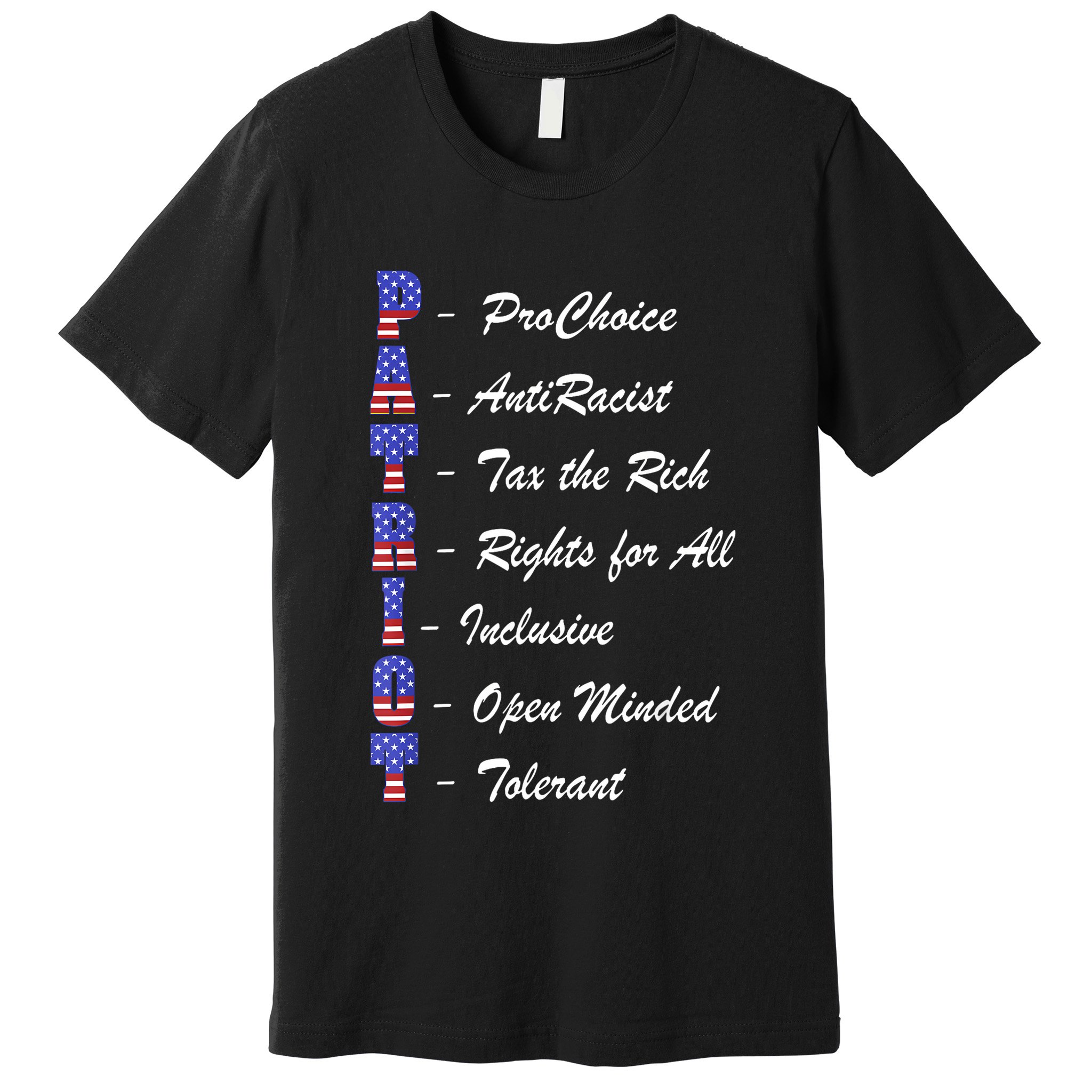 Patriot Anti Racist Tax The Rich Rights For All Premium T-Shirt