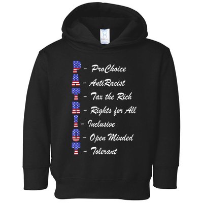 Patriot Anti Racist Tax The Rich Rights For All Toddler Hoodie