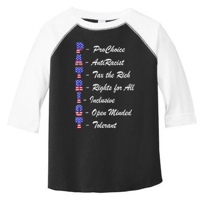 Patriot Anti Racist Tax The Rich Rights For All Toddler Fine Jersey T-Shirt