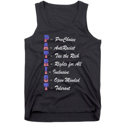 Patriot Anti Racist Tax The Rich Rights For All Tank Top