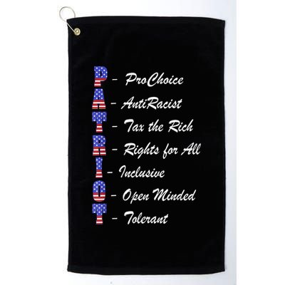 Patriot Anti Racist Tax The Rich Rights For All Golf Towel