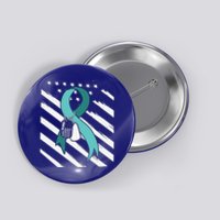 PTSD Awareness Ribbon Hope Support Love American Flag Button