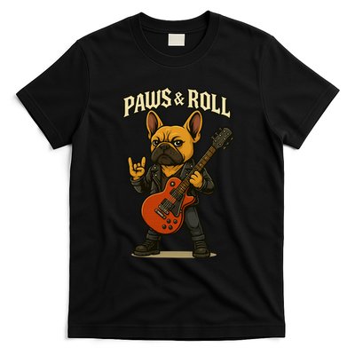 Paws And Roll French Bulldog Funny T-Shirt