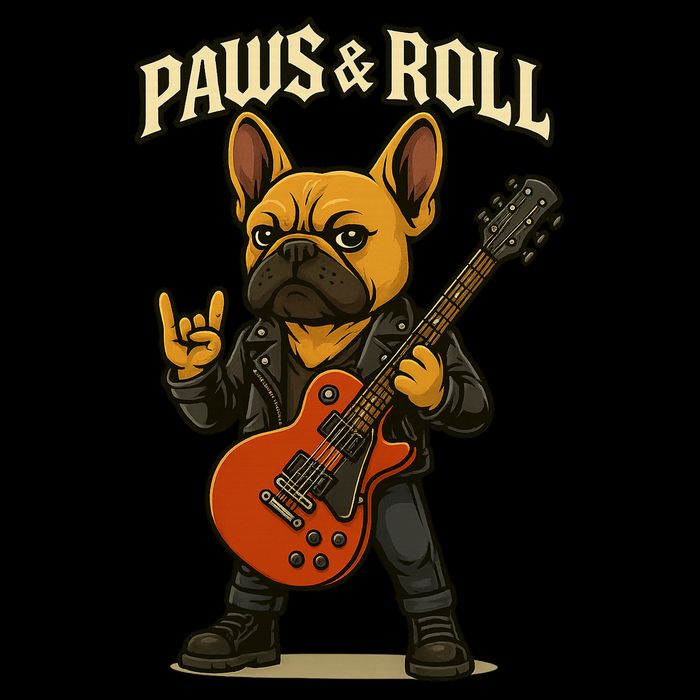 Paws And Roll French Bulldog Funny Sustainable Bucket Hat
