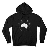 Perth Australia Retro Vintage Graphic Hoodie