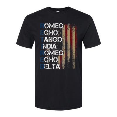 Phonetic Alphabet Retired Veteran Retirement Army Military Softstyle CVC T-Shirt