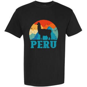 Peru Alpaca Retro Peruvian Llama Garment-Dyed Heavyweight T-Shirt