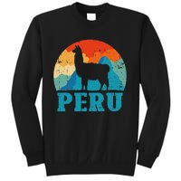 Peru Alpaca Retro Peruvian Llama Sweatshirt