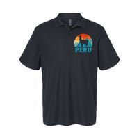 Peru Alpaca Retro Peruvian Llama Softstyle Adult Sport Polo