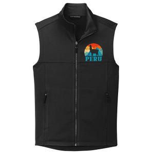 Peru Alpaca Retro Peruvian Llama Collective Smooth Fleece Vest