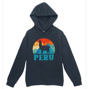 Peru Alpaca Retro Peruvian Llama Urban Pullover Hoodie