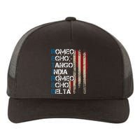 Phonetic Alphabet Retired Veteran Retirement Army Military Yupoong Adult 5-Panel Trucker Hat