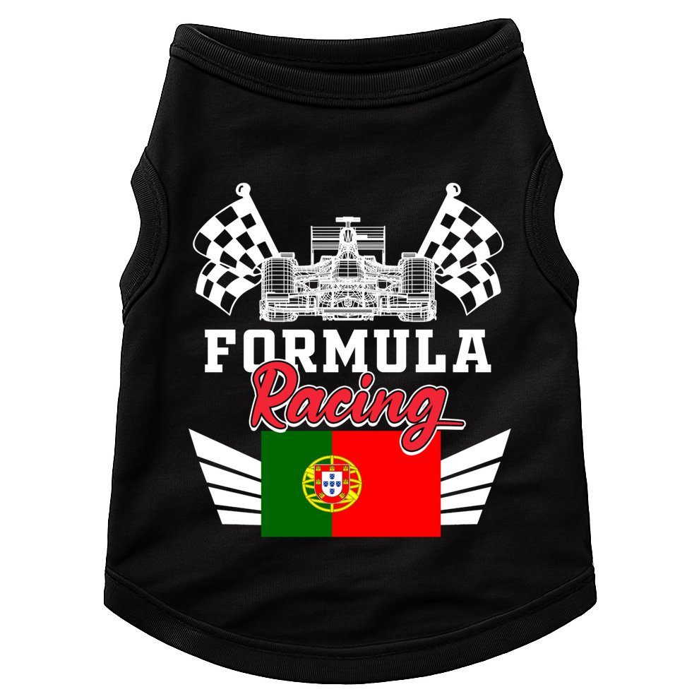 Portuguese Auto Race Portugal Flag Formula Racing Car Racer Meaningful Gift Doggie Tank