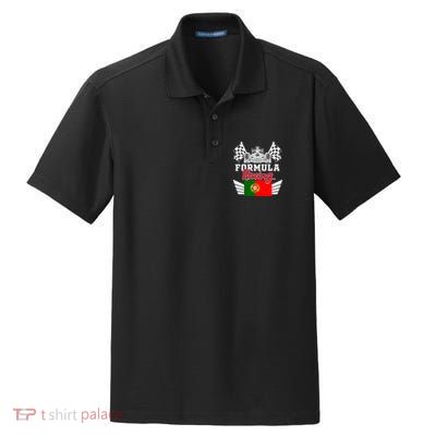 Portuguese Auto Race Portugal Flag Formula Racing Car Racer Meaningful Gift Dry Zone Grid Polo