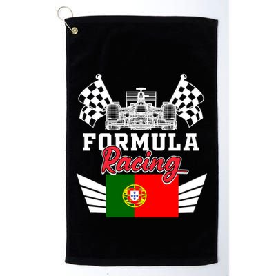 Portuguese Auto Race Portugal Flag Formula Racing Car Racer Meaningful Gift Golf Towel