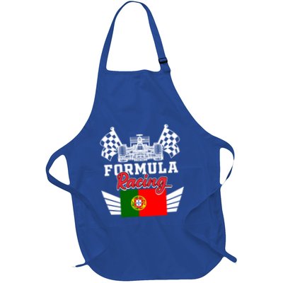 Portuguese Auto Race Portugal Flag Formula Racing Car Racer Meaningful Gift Apron