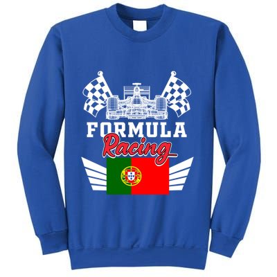 Portuguese Auto Race Portugal Flag Formula Racing Car Racer Meaningful Gift Sweatshirt