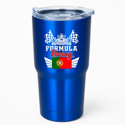 Portuguese Auto Race Portugal Flag Formula Racing Car Racer Meaningful Gift Tumbler