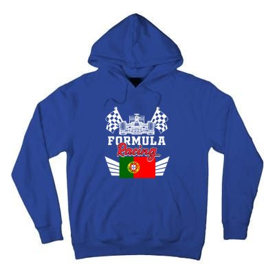 Portuguese Auto Race Portugal Flag Formula Racing Car Racer Meaningful Gift Tall Hoodie