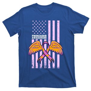 Psoriasis Awareness Ribbon Flag Gift T-Shirt