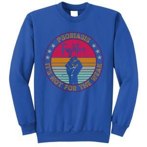 Psoriasis Awareness Retro Fighter Warrior Meaningful Gift Sweatshirt