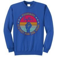 Psoriasis Awareness Retro Fighter Warrior Meaningful Gift Sweatshirt