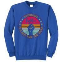 Psoriasis Awareness Retro Fighter Warrior Meaningful Gift Tall Sweatshirt