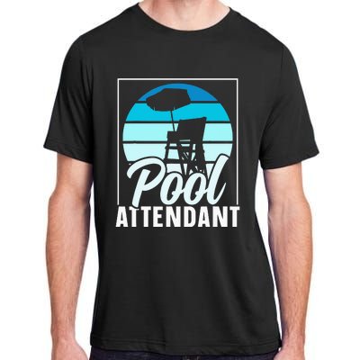 Pool Attendant Rescuer Attendants Swimming Adult ChromaSoft Performance T-Shirt