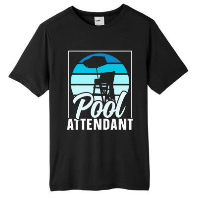 Pool Attendant Rescuer Attendants Swimming Tall Fusion ChromaSoft Performance T-Shirt