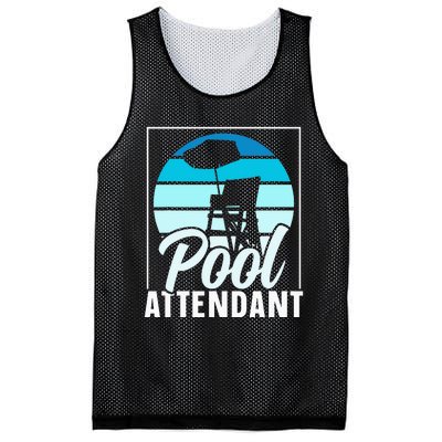 Pool Attendant Rescuer Attendants Swimming Mesh Reversible Basketball Jersey Tank