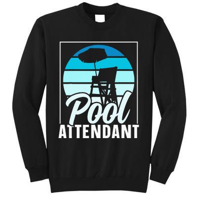 Pool Attendant Rescuer Attendants Swimming Tall Sweatshirt