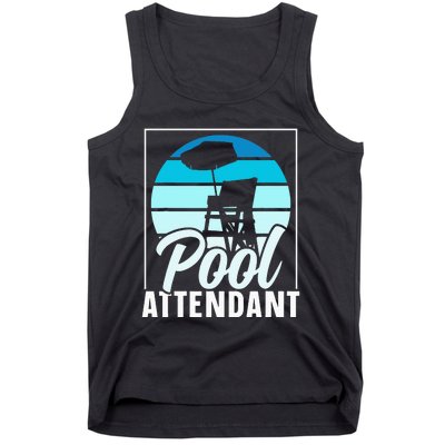 Pool Attendant Rescuer Attendants Swimming Tank Top