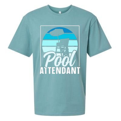 Pool Attendant Rescuer Attendants Swimming Sueded Cloud Jersey T-Shirt