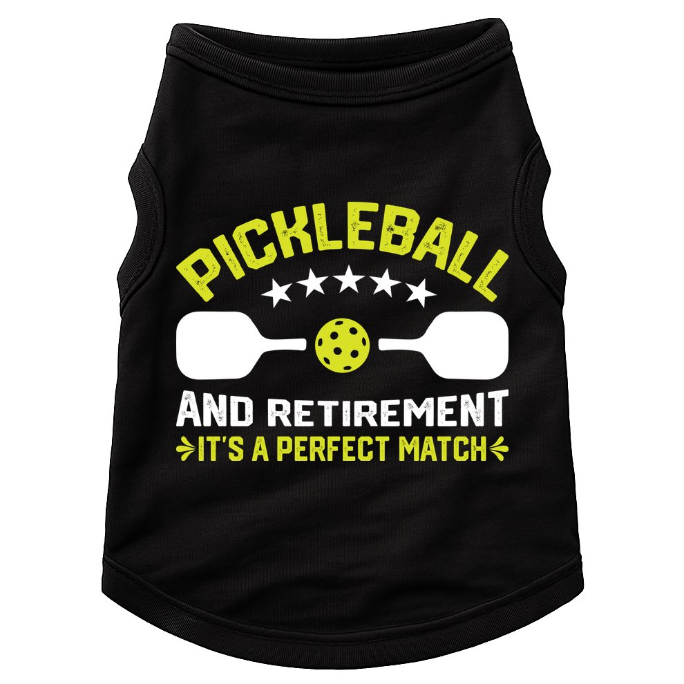 Pickleball And Retirement It's A Perfect Match Doggie Tank