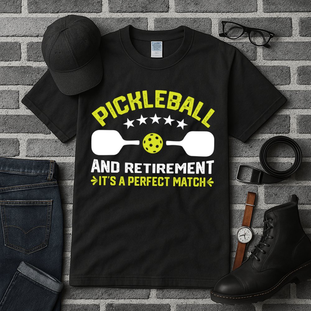 Pickleball And Retirement It's A Perfect Match Tall T-Shirt