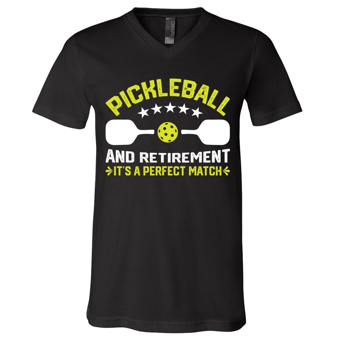 Pickleball And Retirement It's A Perfect Match V-Neck T-Shirt