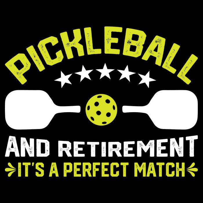 Pickleball And Retirement It's A Perfect Match Flat Bill Trucker Hat