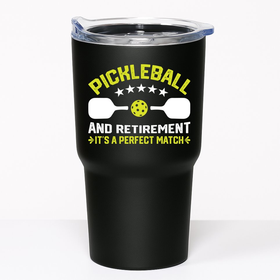 Pickleball And Retirement It's A Perfect Match Tumbler