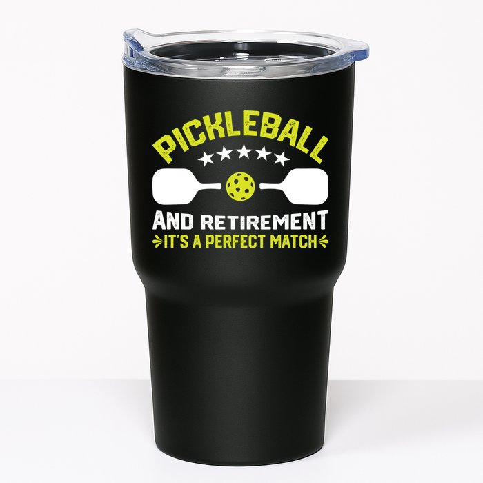 Pickleball And Retirement It's A Perfect Match Tumbler