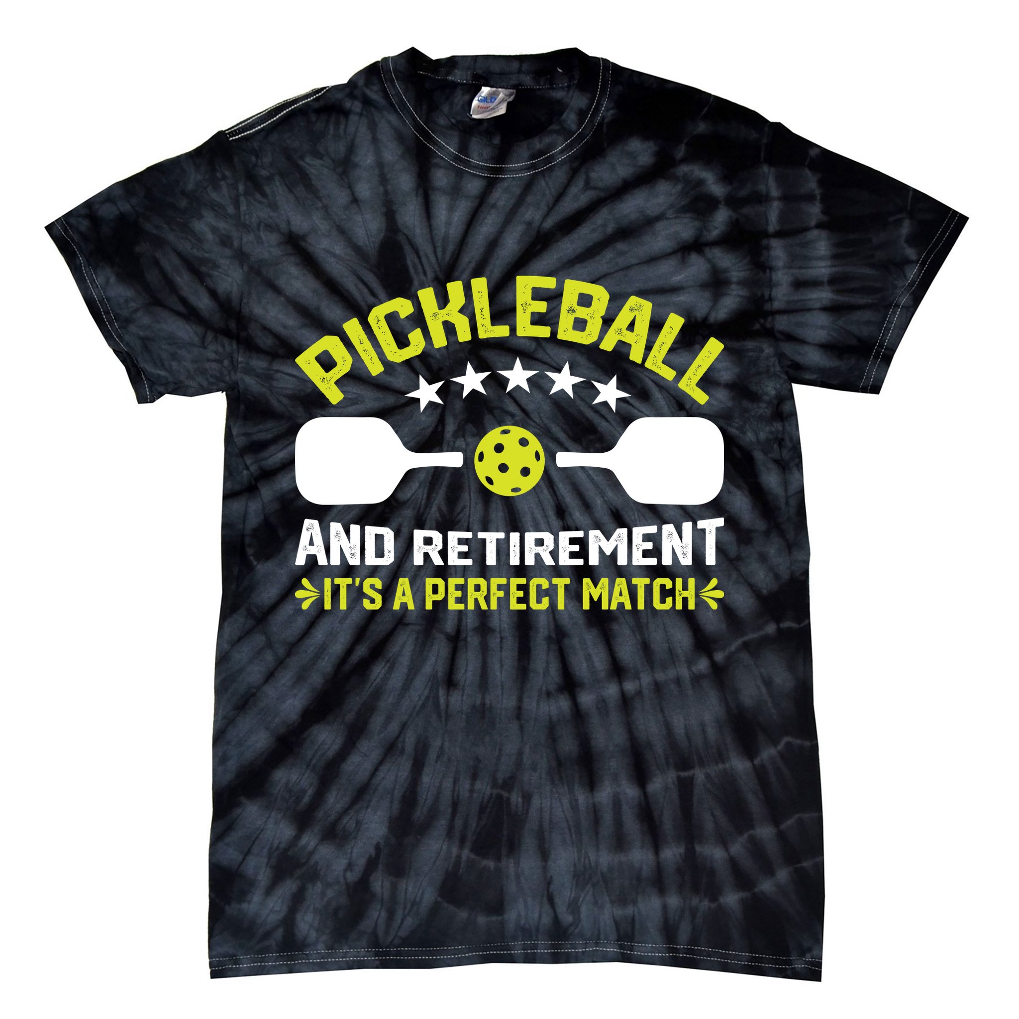 Pickleball And Retirement It's A Perfect Match Tie-Dye T-Shirt