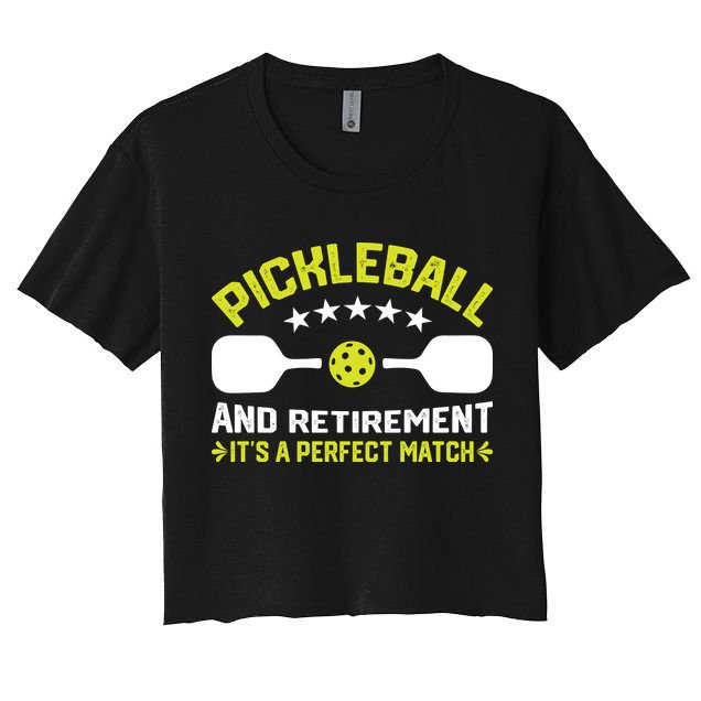 Pickleball And Retirement It's A Perfect Match Crop Top