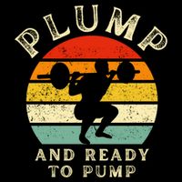 Plump And Ready To Pump Funny Workout Training Sarcastic Gym Cute Gift Doggie Tank