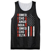 Phonetic Alphabet Retired Veteran Retirement Army Military Mesh Reversible Basketball Jersey Tank