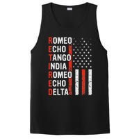 Phonetic Alphabet Retired Veteran Retirement Army Military PosiCharge Competitor Tank